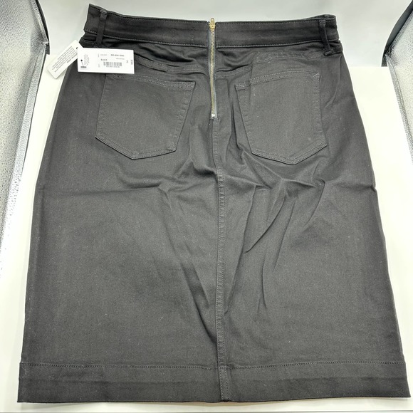 Bold Elements Black Skirt Laced Up In Front Womens Size 14 - Picture 7 of 7